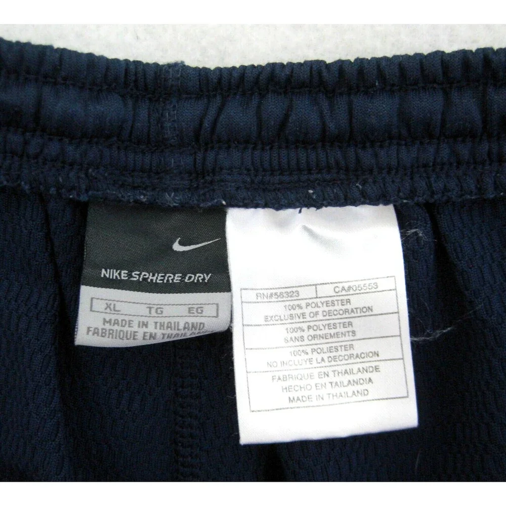 NIKE Men's Size XL Dark Blue Athletic Shorts 2 Pockets Sphere-Dry Basketball Gym